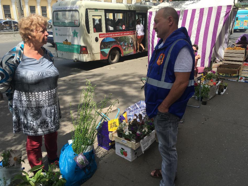 Выявлено восемь случаев незаконной торговли в центре Барнаула