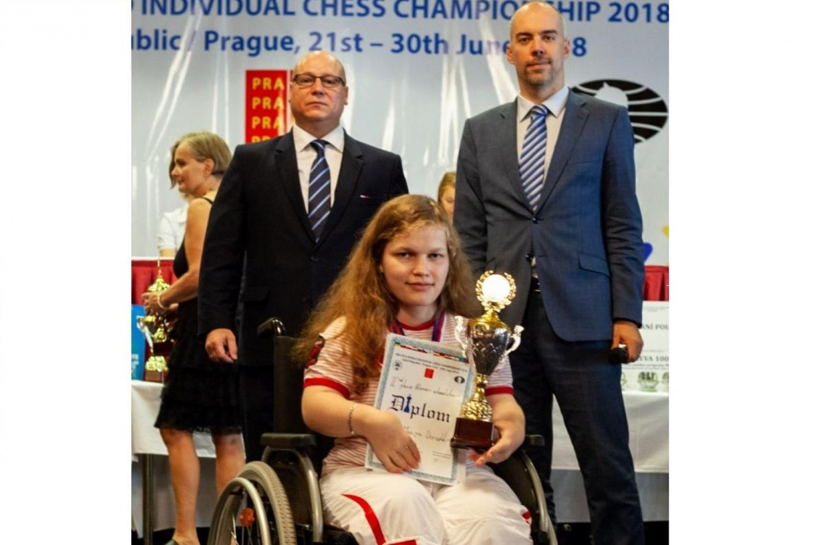 Мария Дорожкина из Барнаула завоевала две медали на чемпионате мира по шахматам среди спортсменов с поражением опорно-двигательного аппарата