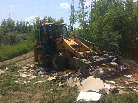 В Барнауле убрали свалку бытовых отходов на проспекте Энергетиков