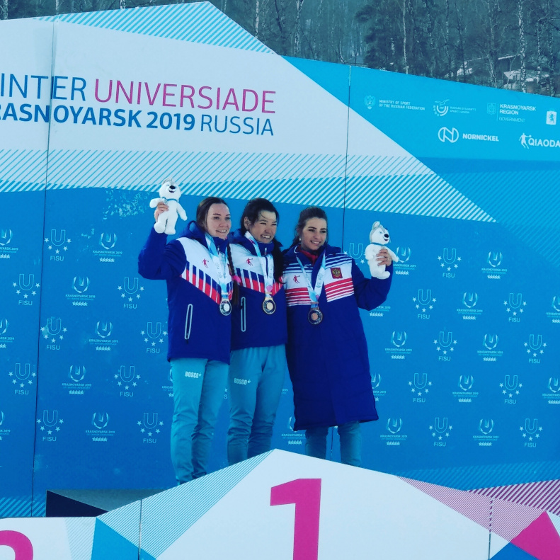 Яна Кирпиченко завоевала две бронзовые медали на Всемирной зимней универсиаде в Красноярске