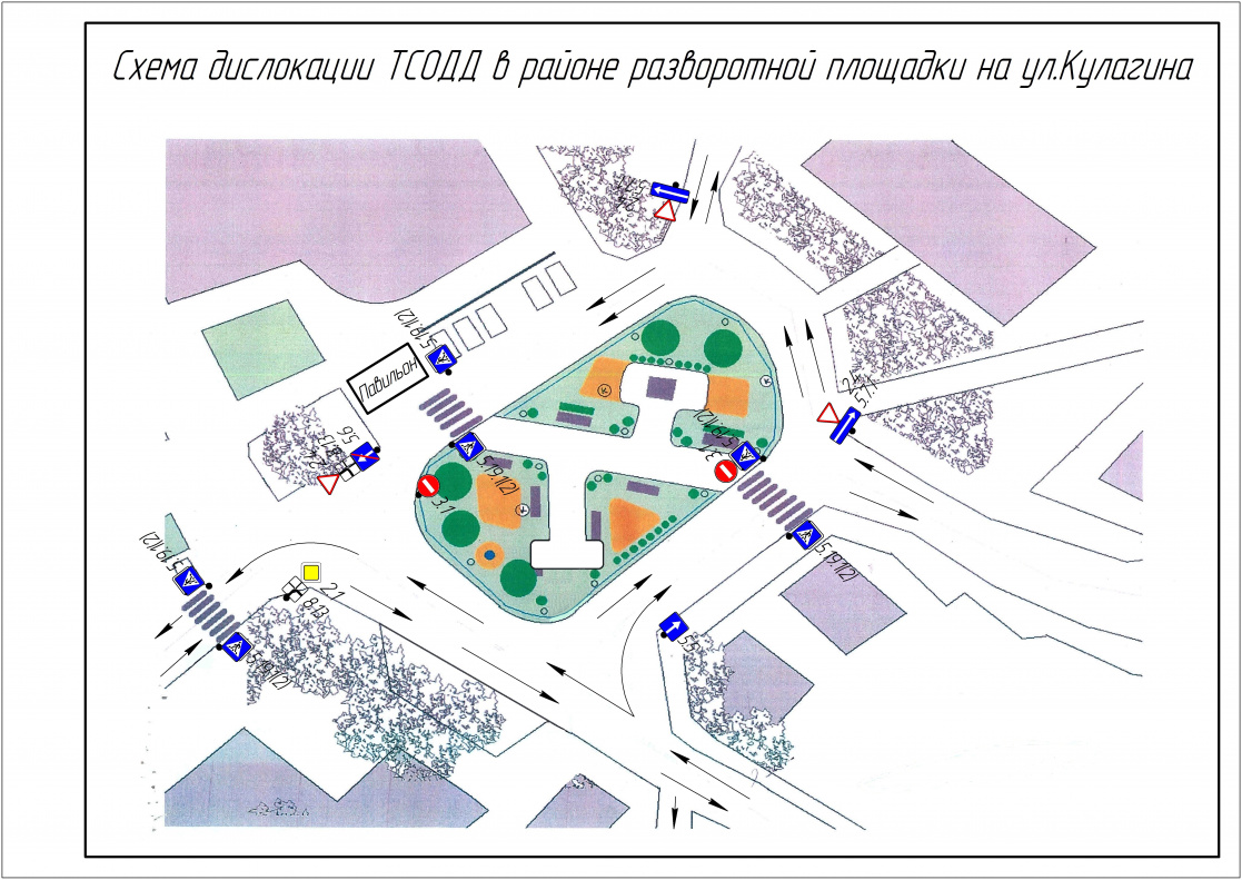 На разворотном кольце по улице Кулагина изменится схема движения транспорта