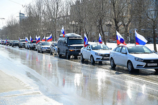 Автопробег «Русская весна» прошел в Барнауле