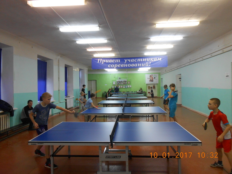 В Октябрьском районе прошло открытое первенство по настольному теннису среди школьников