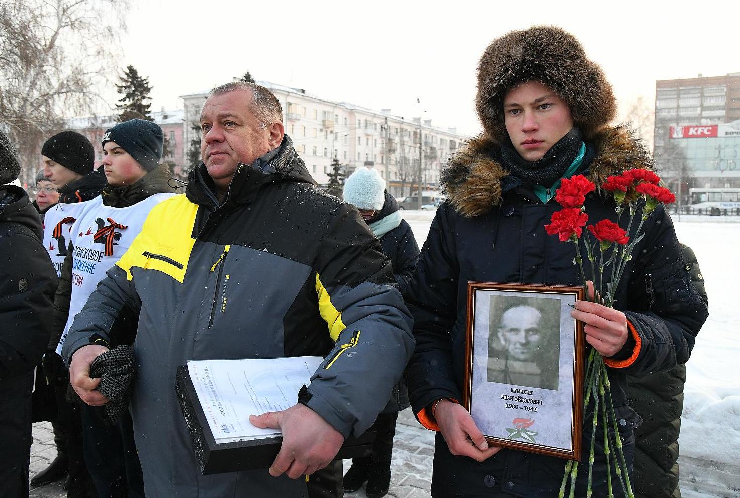 В Барнауле прошла церемония передачи останков Ивана Шумихина, погибшего в годы ВОВ