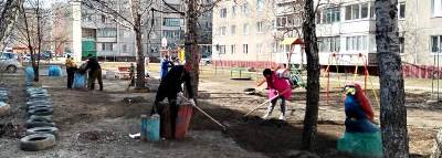 ТОСы Ленинского района провели субботники по уборке территорий