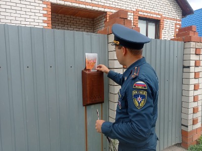 Жителям микрорайона Новосиликатный напоминают правила пожарной безопасности