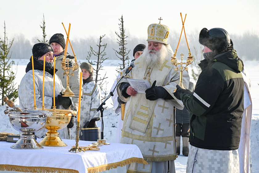 Как отметили Крещение в морозном Барнауле 