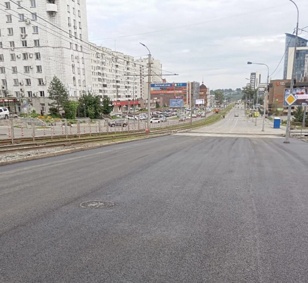 «Росводоканал Барнаул» завершил дорожные работы на нечётной стороне Красноармейского проспекта