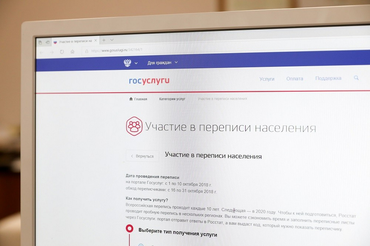 Барнаульцы смогут принять участие во Всероссийской переписи населения через портал госуслуг