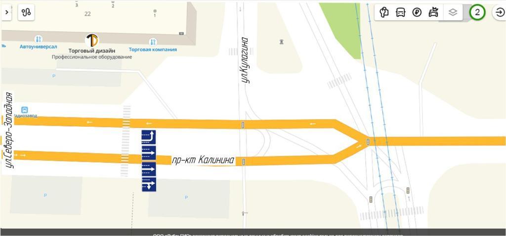 30 мая изменится схема движения на проспекте Калинина 