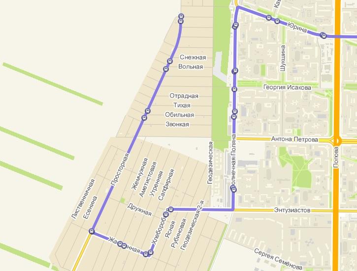 В Барнауле автобусный маршрут №54 вернут на прежнюю схему движения