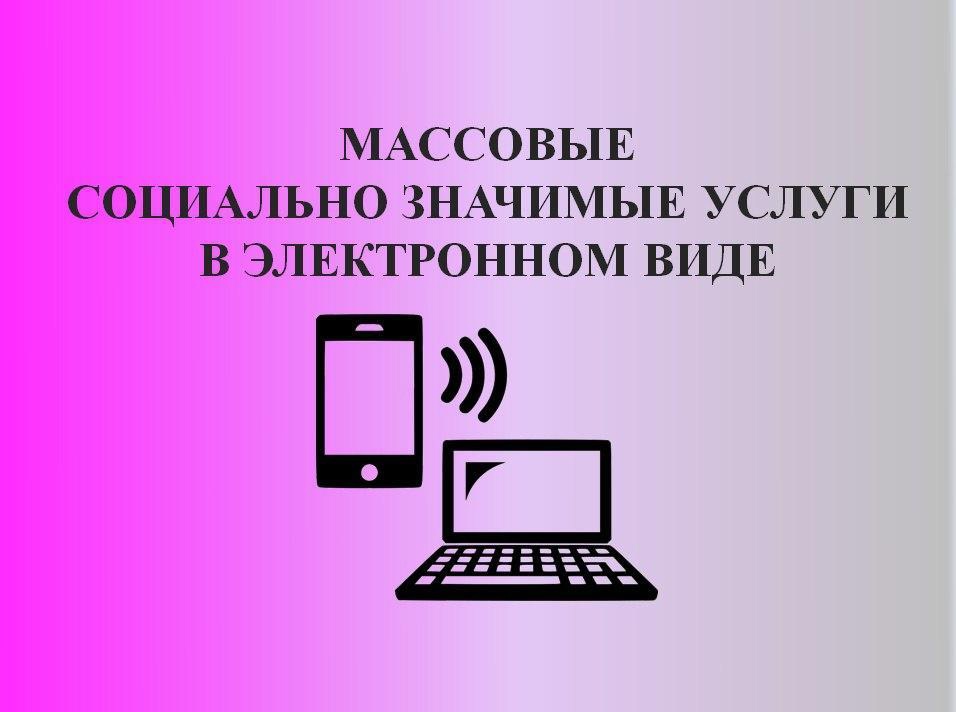 В рамках Национального проекта «Цифровая экономика Российской Федерации» продолжается перевод массовых социально значимых услуг в электронный вид