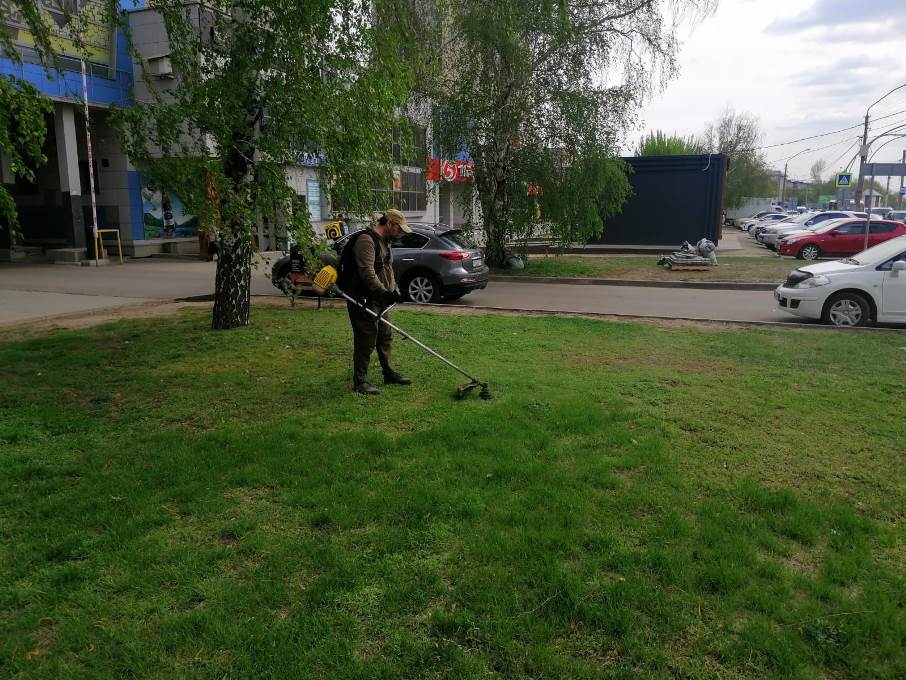 В районах Барнаула  продолжается покос травы 