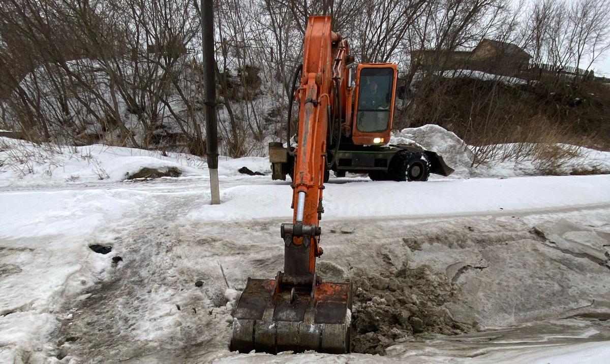 В Железнодорожном районе проходят противопаводковые мероприятия