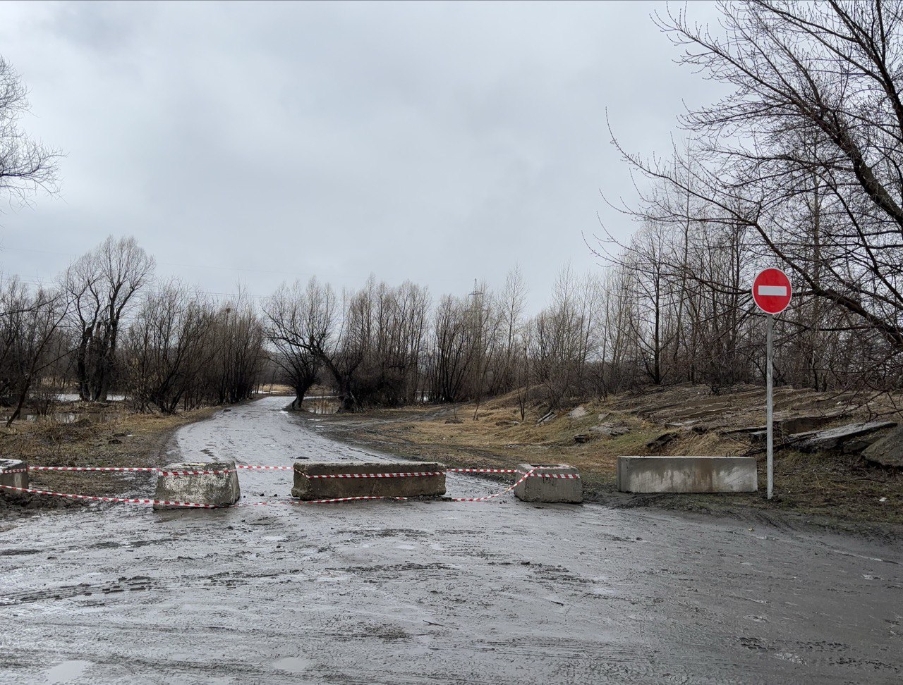 В связи с подъёмом уровня воды будет ограничено движение транспорта по дороге на остров Шубинский в микрорайоне Затон