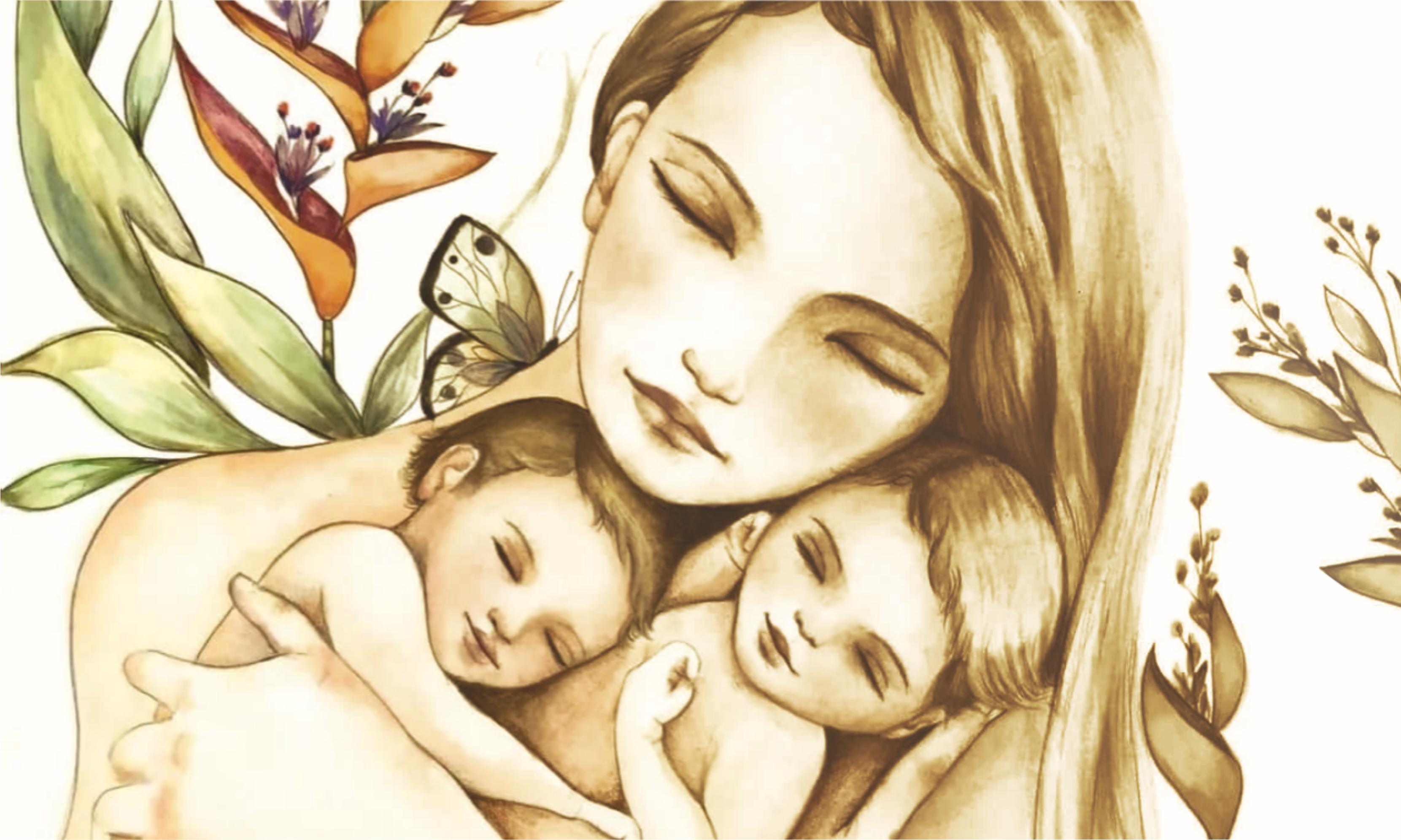 Всегда защищаю маму. Рисунок для мамы. Мама с ребенком рисунок. Рисунок ко Дню матери. Рисунок на тему день матери.