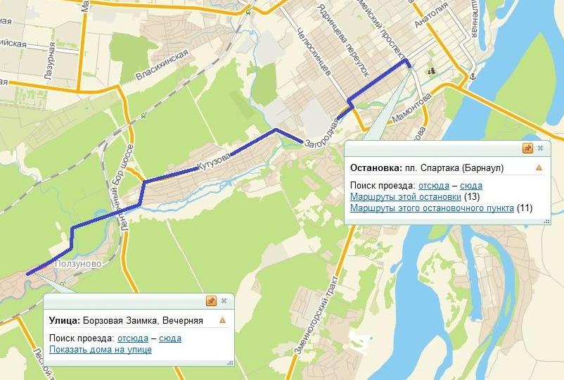 В Барнауле открывают автобусный маршрут №70 до поселка Борзовая Заимка