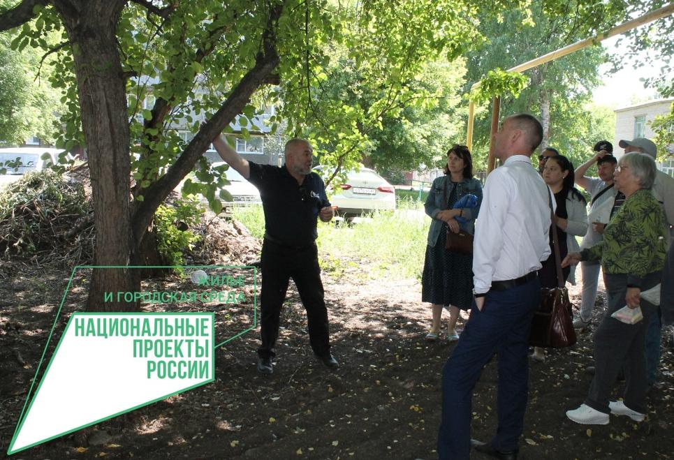 Жители совместно с экспертами провели обследование зеленых насаждений аллеи в поселке Южном