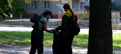 В Ленинском районе продолжает работать экологический отряд «Рысь»