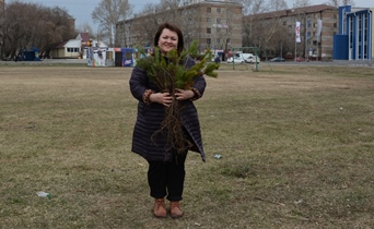Предприниматели и общественники участвуют в озеленении Барнаула