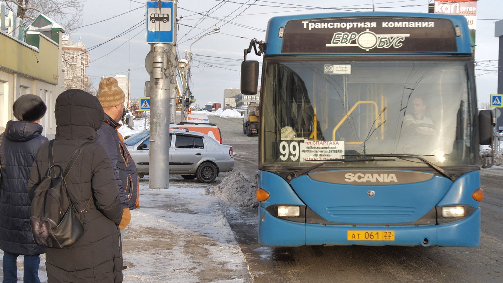 В Барнауле начал работать автобусный маршрут N99  от остановки «Новый рынок» до площади Спартака