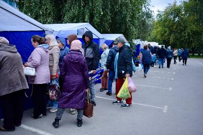 Первая осенняя продовольственная ярмарка прошла в Индустриальном районе