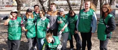 Активисты Ленинского района проводят акции в рамках месячника весенней санитарной очистки