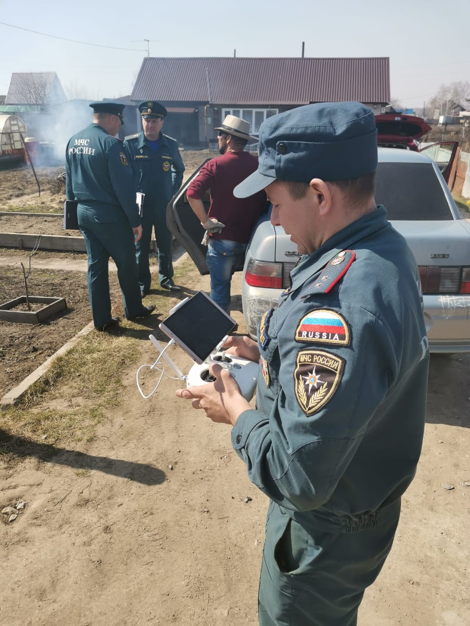 Мониторинг пожарной ситуации в Барнауле ведут с помощью беспилотников