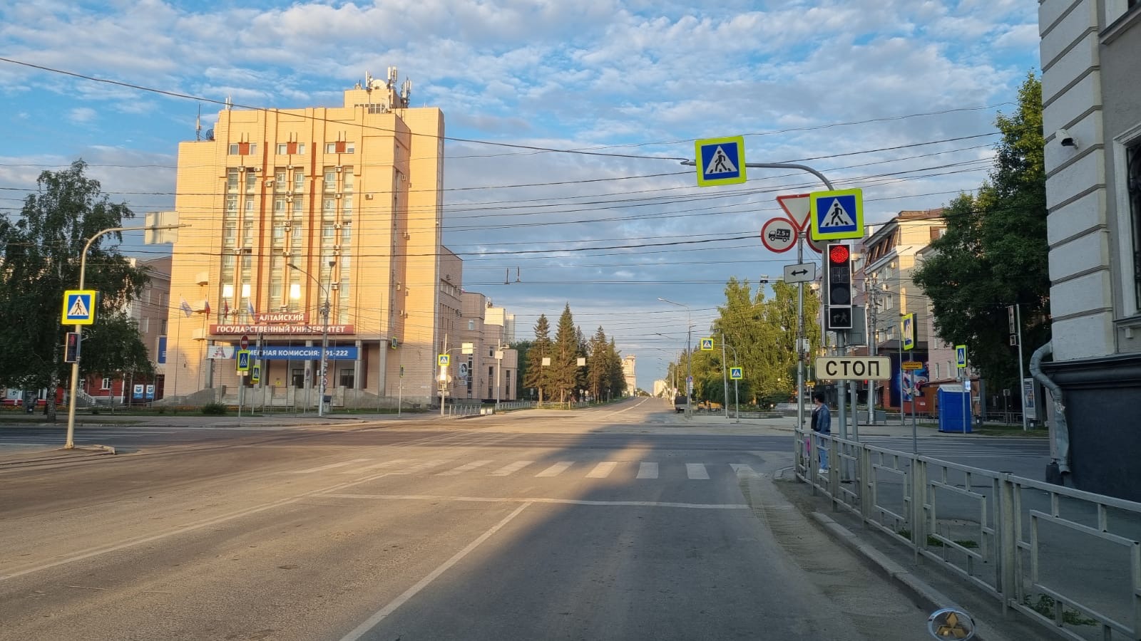 В Барнауле восстановлено движение по проспекту Ленина