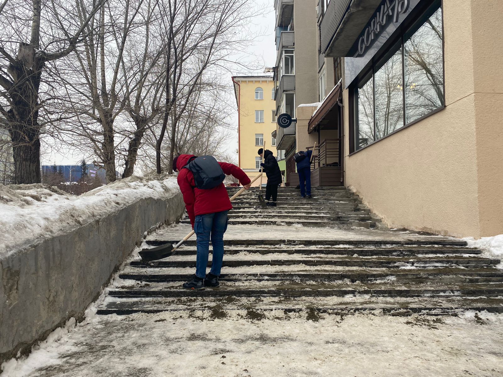 В Центральном районе прошла Всероссийская патриотическая акция «Снежный десант РСО – 2022»