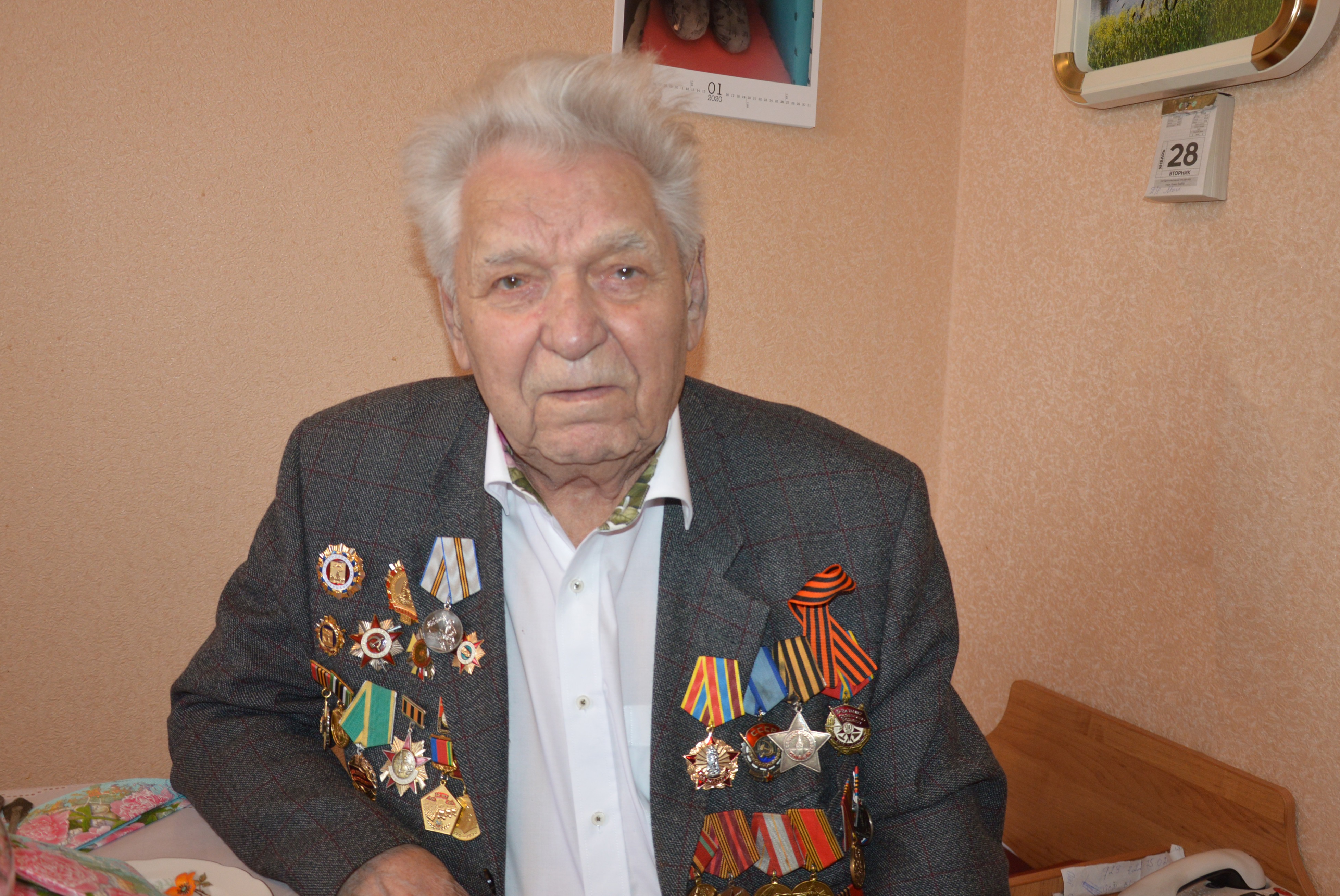 95 лет празднует ветеран Великой Отечественной войны Пётр Яковлевич Бобков
