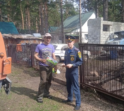 Противопожарный рейд прошел в пригороде Индустриального района