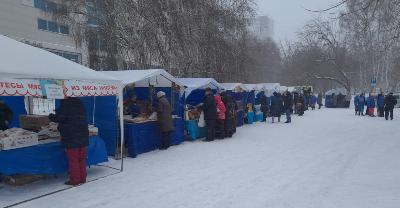 Предновогодняя ярмарка прошла в Индустриальном районе