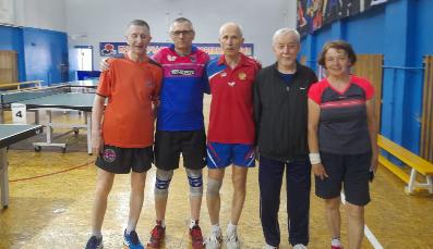 Команда Союза пенсионеров Индустриального района стала лучшей в настольном теннисе