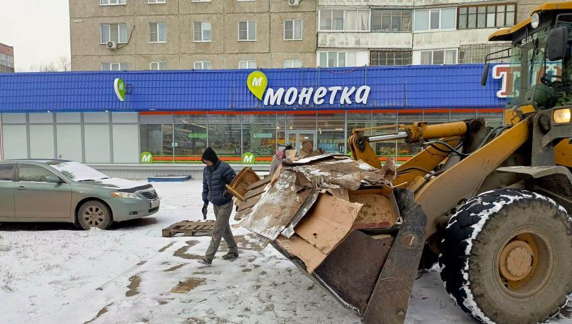 Проведена экологическая акция на месте стихийного рынка по ул.Попова (малая)