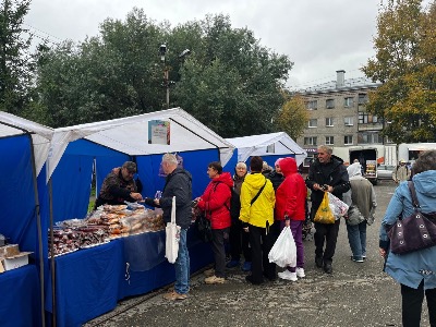 Продовольственная ярмарка прошла в микрорайоне Новосиликатный 