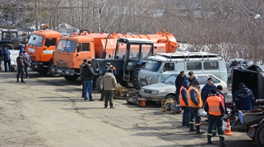 В Барнауле в рамках противопаводковых мероприятий  провели смотр водооткачивающией техники 
