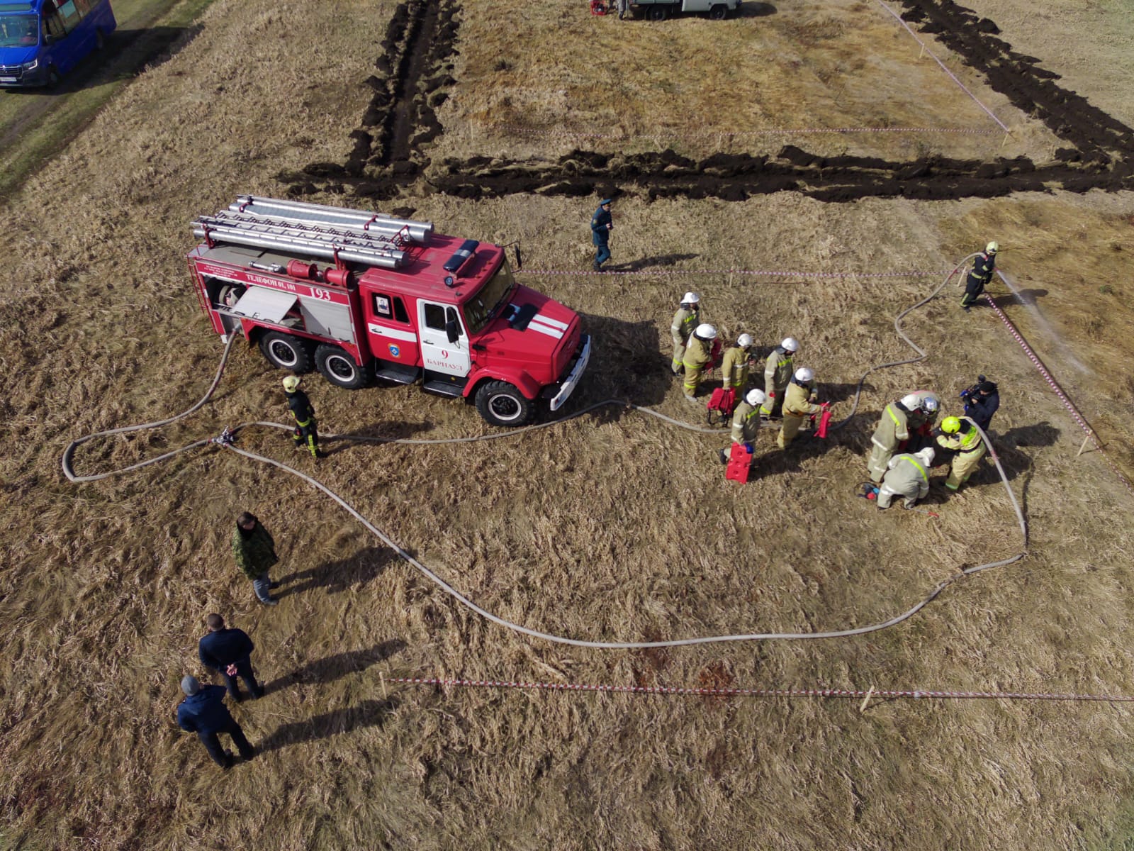 В Барнауле провели штабную тренировку по тушению лесных пожаров