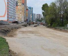 В Барнауле ведется строительство дороги по улице Сиреневой от улицы Балтийской до проезда Северного Власихинского