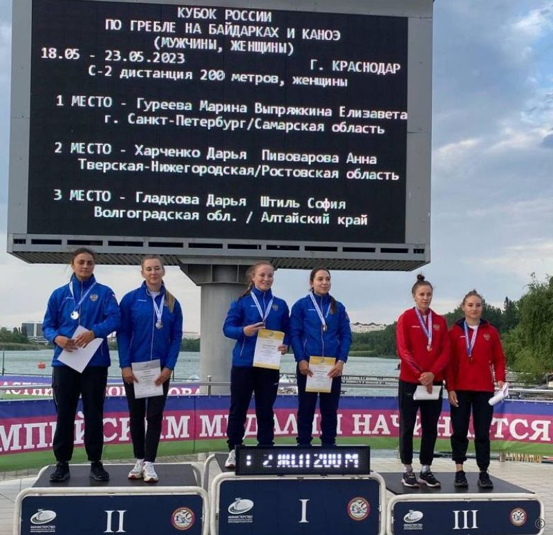 Каноистки из Барнаула стали бронзовыми призёрами Кубка России