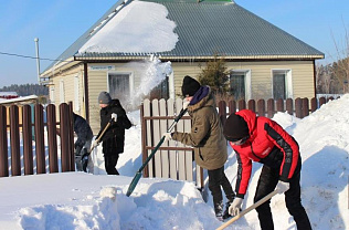 Пожилые и маломобильные барнаульцы могут обратиться за помощью волонтеров в уборке снега и доставке покупок