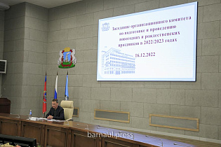 Проведение новогодних мероприятий для детей и молодежи обсудили в администрации Барнаула