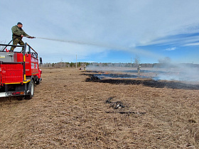 В Барнауле прошла комплексная тренировка по ликвидации  лесных пожаров