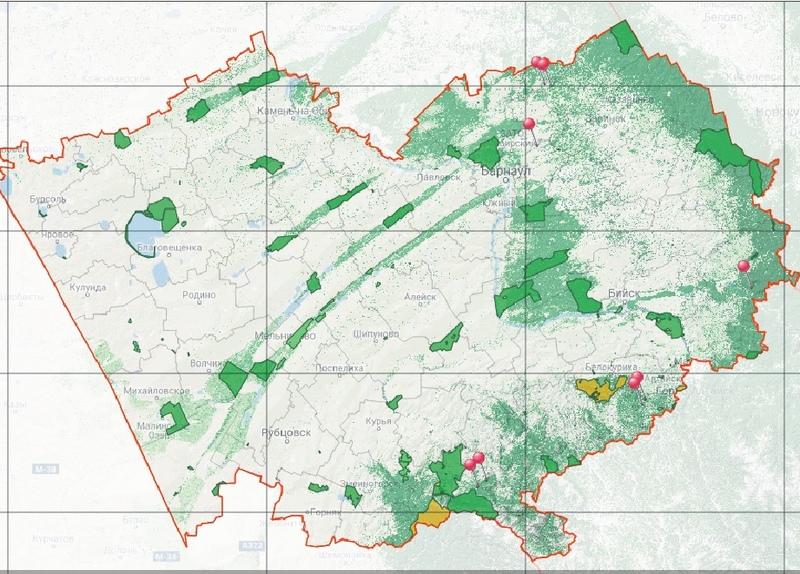 Обновленная карта особо охраняемых природных территорий Алтайского края будет доступна в интерактивной версии