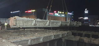Объем работ по демонтажу балок на путепроводе по проспекту Ленина в «технологические окна» выполнен на 90%