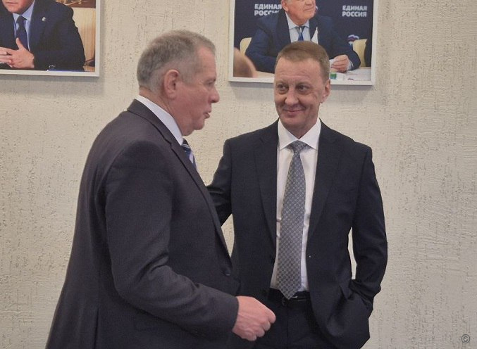 Депутат Государственной Думы Иван Лоор поздравил Вячеслава Франка с избранием на пост главы города