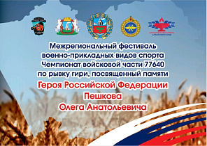 В Барнауле состоится V Межрегиональный фестиваль военно-прикладных видов спорта, посвященный памяти Героя РФ Олега Пешкова