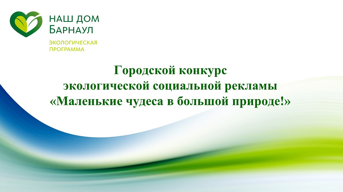В Барнауле определили победителей конкурса экологической социальной рекламы «Маленькие чудеса в большой природе!»