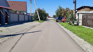 В Центральном районе Барнаула завершили ремонт сельских дорог и дорог частного сектора