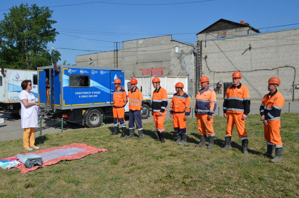 Сотрудники барнаульского водоканала сдали «экзамены» по безопасности  БАРНАУЛ :: Официальный сайт города